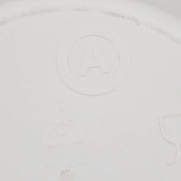 Tupperware Utensil Holder White Pink Rim A Container 2422B-4 Plastic Vintage - Picture 6 of 8